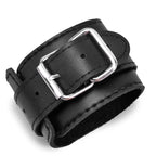 Leather Handcuffs with Chain – Padded Bondage Cuffs – view 8