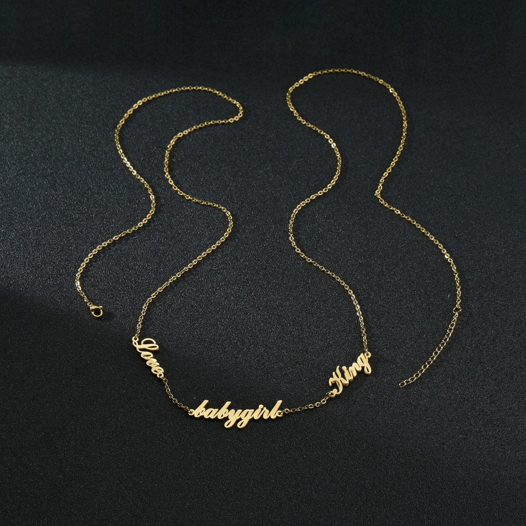 Personalized 2-Layer Waist Chain with Name and Zircon – view 12