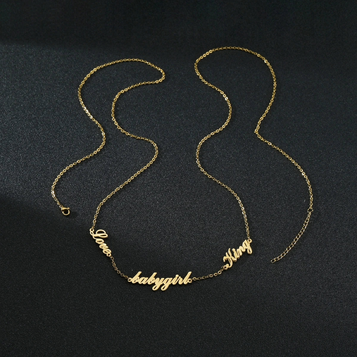 Personalized 2-Layer Waist Chain with Name and Zircon – view 12