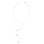 Long Crystal Belly Chain with Tassels – Stainless Steel – view 5