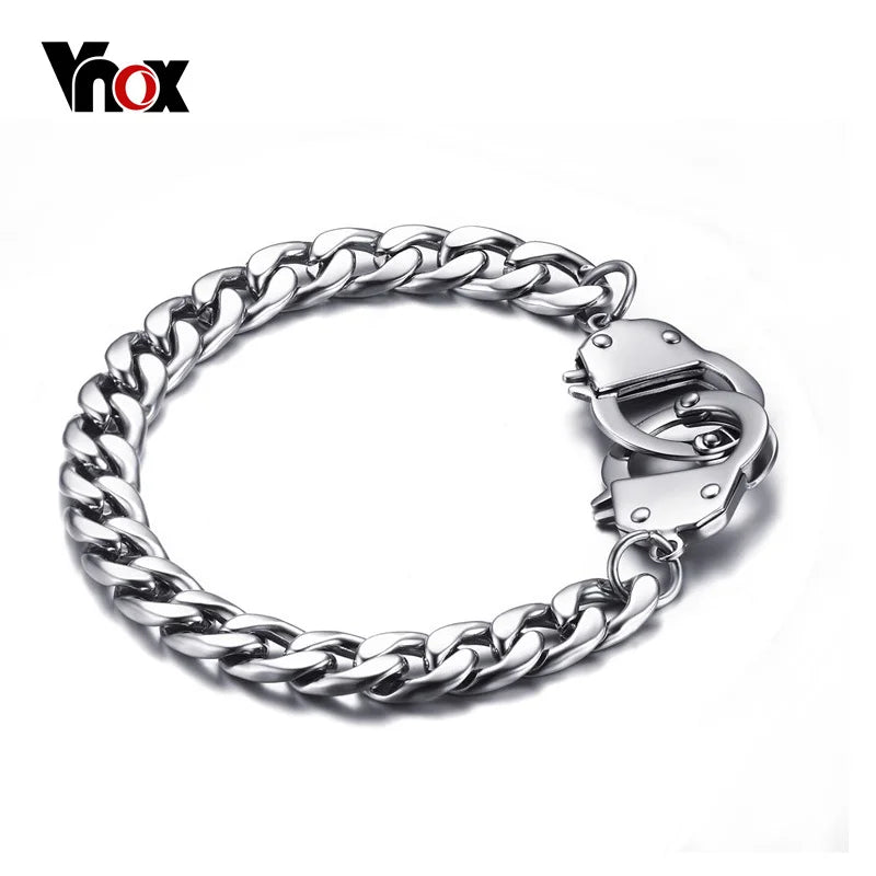 Handcuff Bracelet in Stainless Steel – view 1