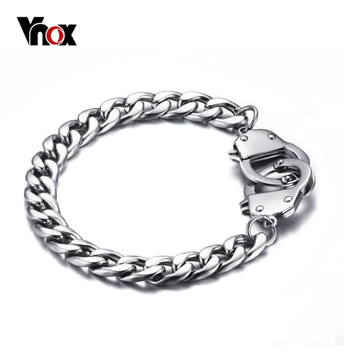 Handcuff Bracelet in Stainless Steel – view 1