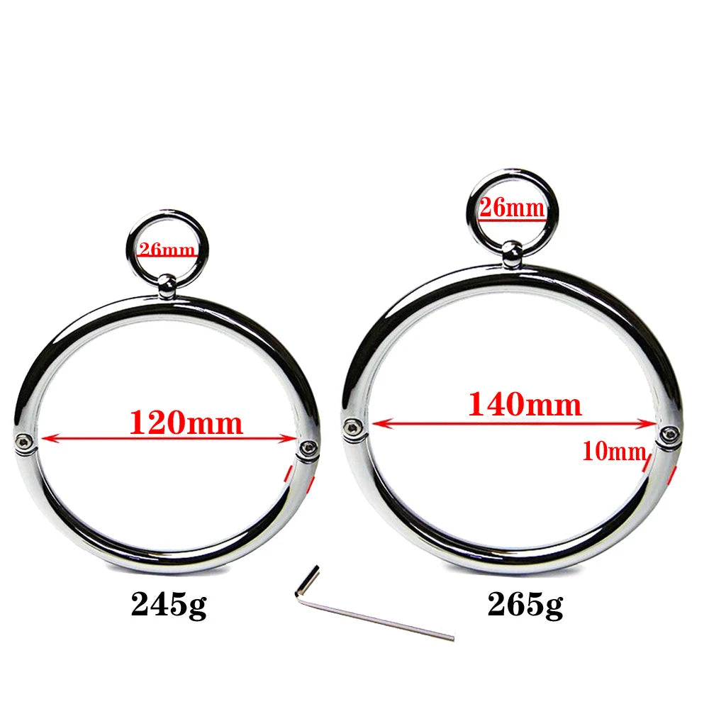 Stainless Steel Collar – Rigid Neck Ring, 120 or 140 mm – view 7