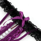 Pearl G-String Thong with Lace Waistband – view 4