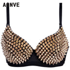 Rhinestone Bra Top – Crystal Cover Bra in Gold, Silver or Black – view 5