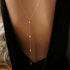 Long Crystal Belly Chain with Tassels – Stainless Steel – view 6