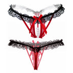 Pearl G-String Thong with Lace Waistband – view 1
