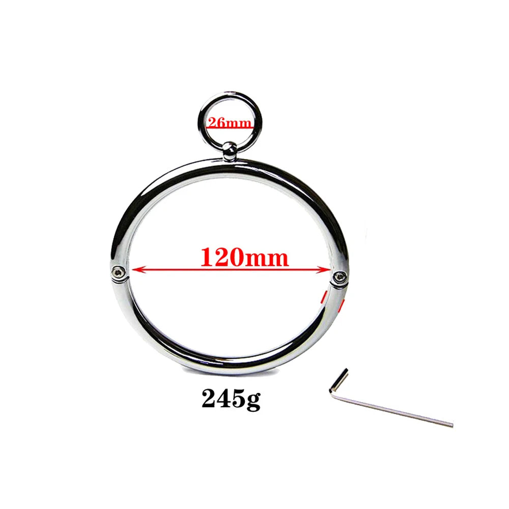 Stainless Steel Collar – Rigid Neck Ring, 120 or 140 mm – view 15