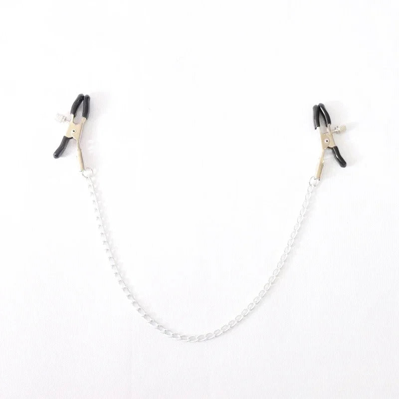 Adjustable Nipple Clamps with Chain – 4 Styles – view 3