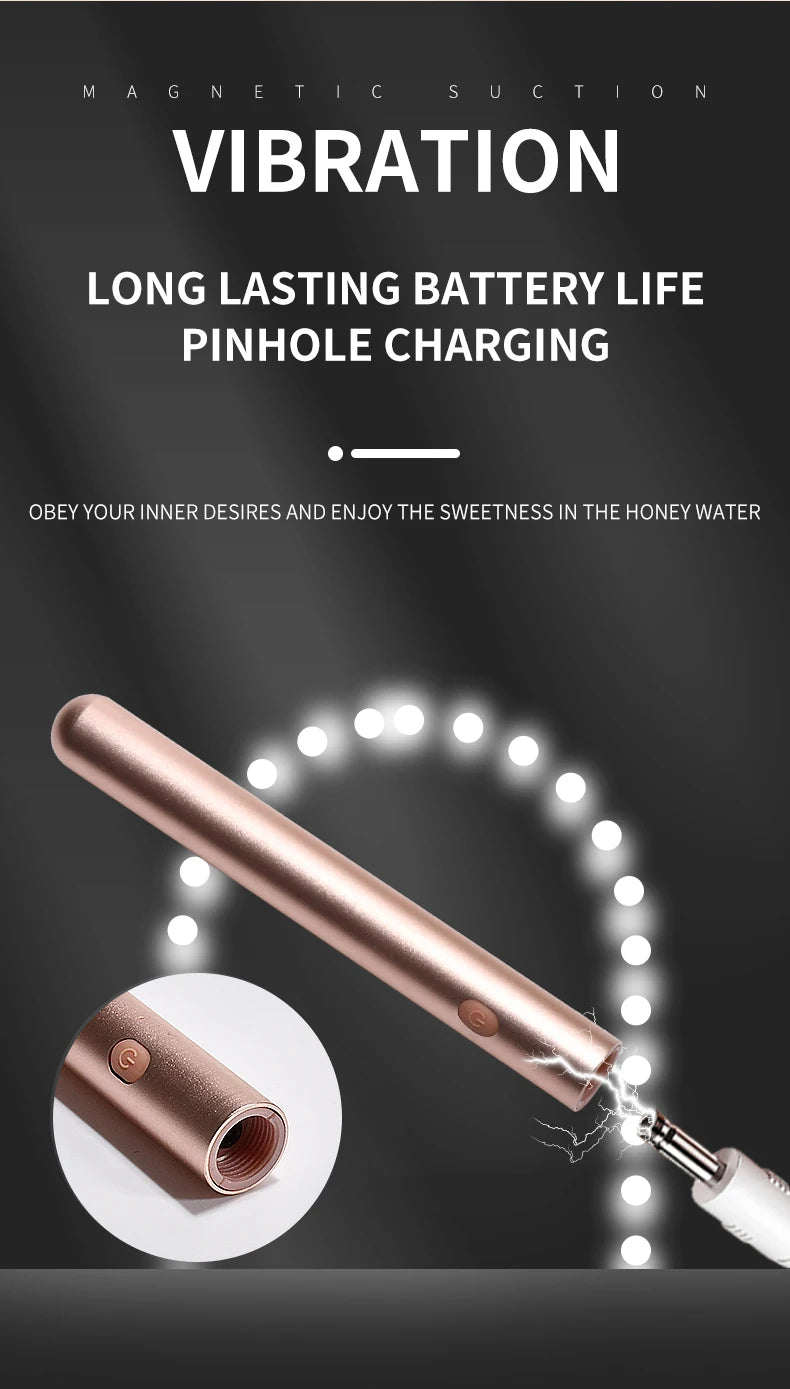 Vibrator Necklace in Rose Gold – Wearable Bullet Pendant – view 13