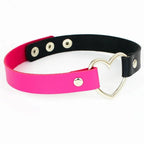 Heart Lock Choker with Key – Faux Leather, 8 Colours – view 18