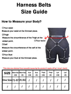 Leather Body Harness Set – Bra Harness and Leg Harness – view 8
