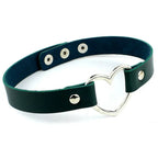 Heart Lock Choker with Key – Faux Leather, 8 Colours – view 26