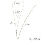 Rhinestone Back Chain Necklace – Backless Body Jewelry – view 8