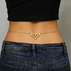 Heart and Wings Waist Chain with Zircon – view 1