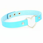 Heart Lock Choker with Key – Faux Leather, 8 Colours – view 30