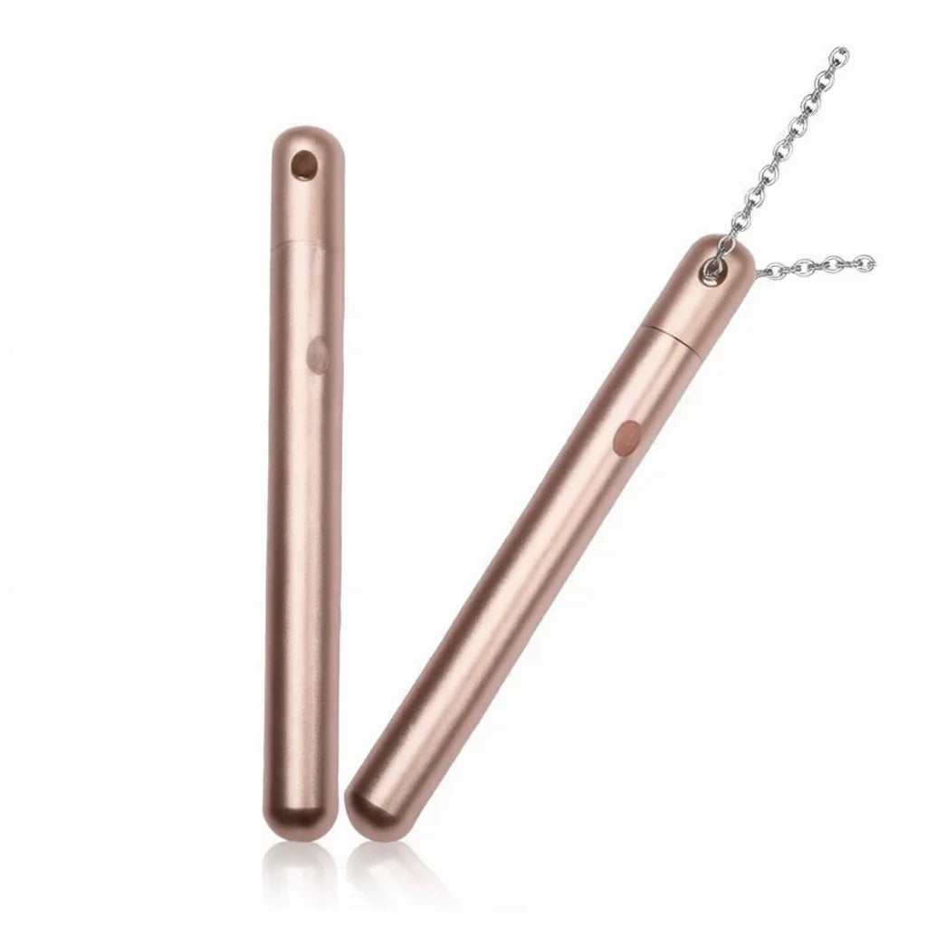 Vibrator Necklace in Rose Gold – Wearable Bullet Pendant – view 1