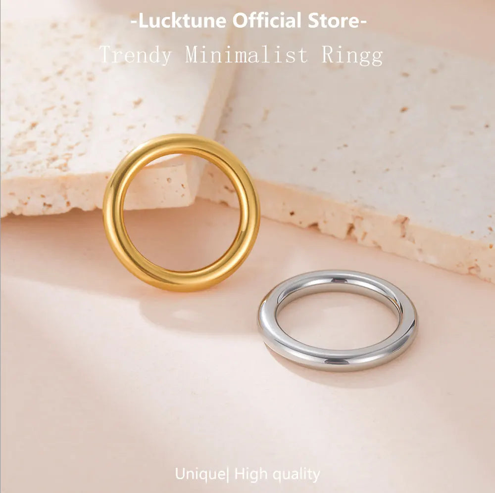 Minimalist O Ring – Gold or Silver Stainless Steel – view 6