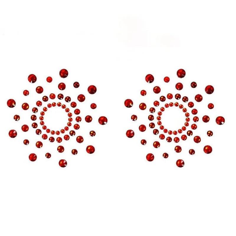 Rhinestone Pasties with Clear Adhesive – 1 or 2 Pairs – view 4