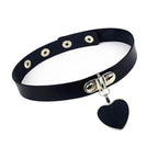 Heart Collar and Leash Set in Faux Leather – view 5