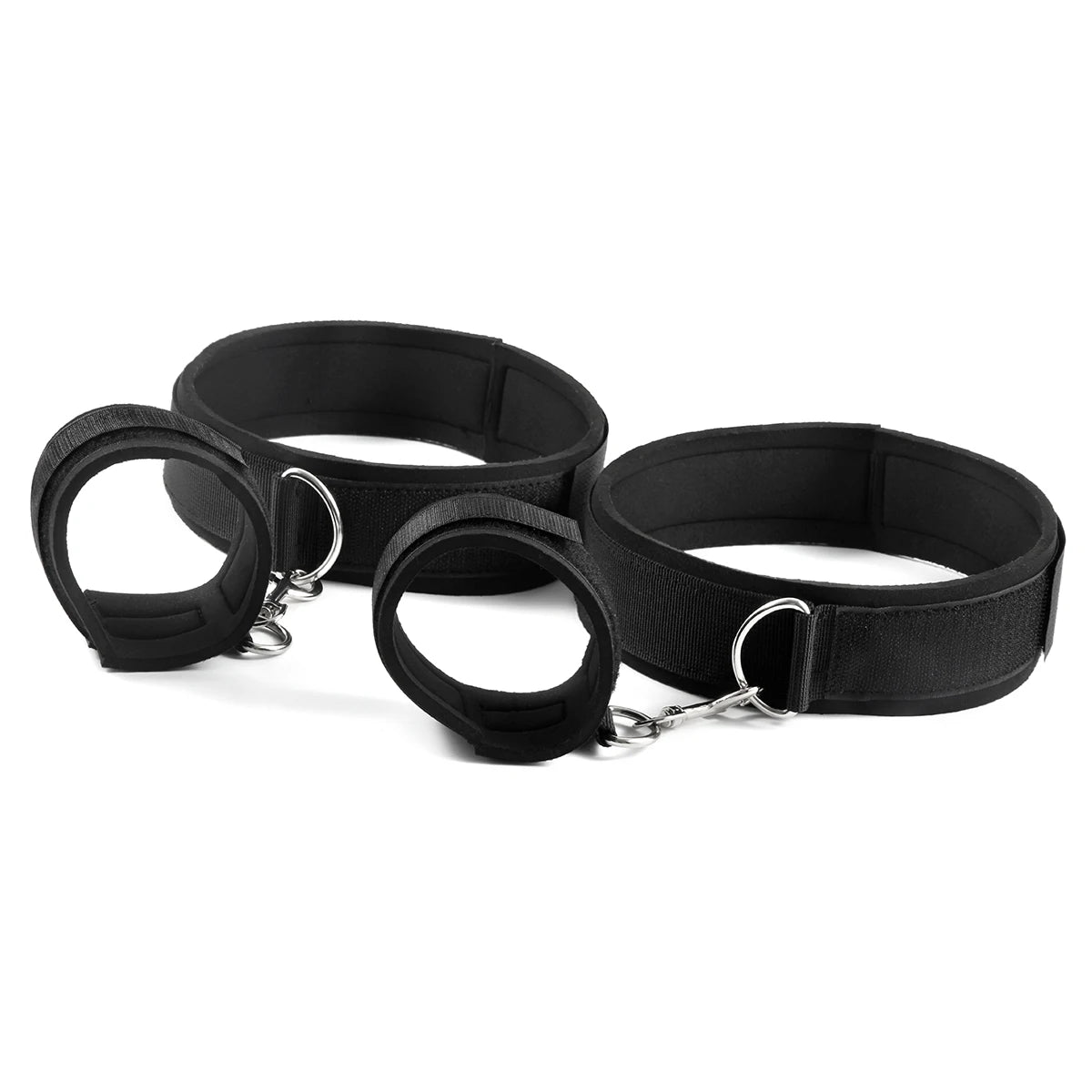 Wrist to Thigh Restraint Set – Soft Padded Bondage Cuffs – view 8