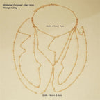 Rhinestone Back Chain Necklace – Backless Body Jewelry – view 22