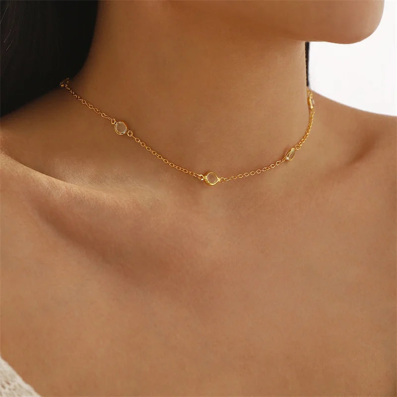 Rhinestone Back Chain Necklace – Backless Body Jewelry – view 10