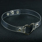 Heart Lock Choker with Key – Faux Leather, 8 Colours – view 35