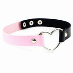 Heart Lock Choker with Key – Faux Leather, 8 Colours – view 11