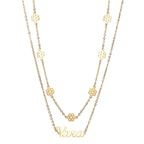 Personalized 2-Layer Waist Chain with Name and Zircon – view 14