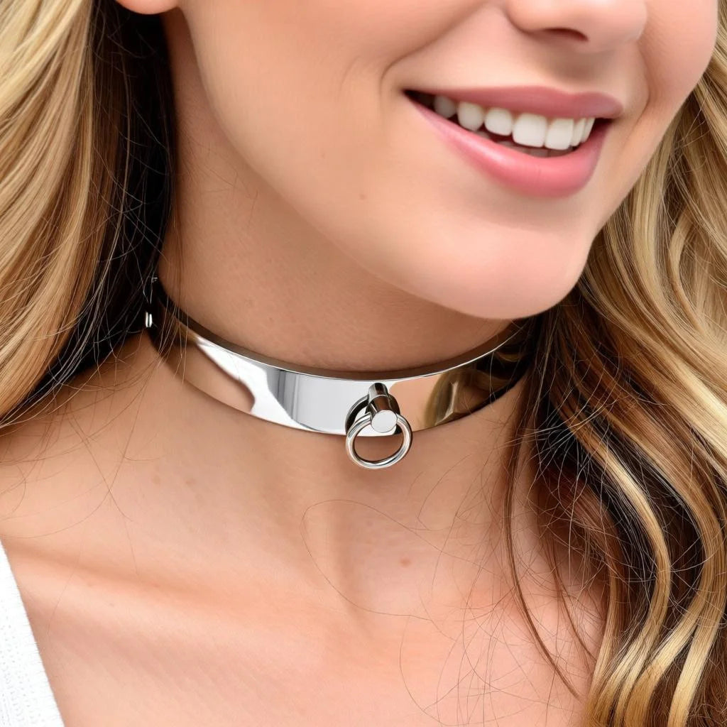 Locking Steel Choker with O-Rings – Screw Lock Collar – view 7