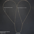 Rhinestone Back Chain Necklace – Backless Body Jewelry – view 25