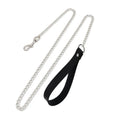 Leather Choker with Chain Leash – Heart, Bell or Spike Ring – view 22