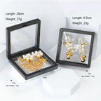 Pearl Petal Nipple Clamps – Gold, with Chain or Bells – view 2