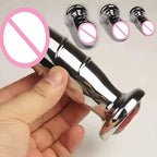 Jeweled Butt Plug in Polished Metal – S, M or L – view 7