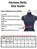 Leather Body Harness Set – Bra Harness and Leg Harness – view 7