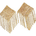 Fringed Rhinestone Pasties – Gold or Silver Tassels – view 8