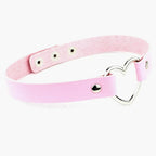 Heart Lock Choker with Key – Faux Leather, 8 Colours – view 6