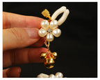 Pearl Petal Nipple Clamps – Gold, with Chain or Bells – view 13