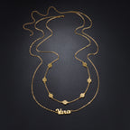 Personalized 2-Layer Waist Chain with Name and Zircon – view 6