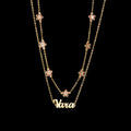 Personalized 2-Layer Waist Chain with Name and Zircon – view 25