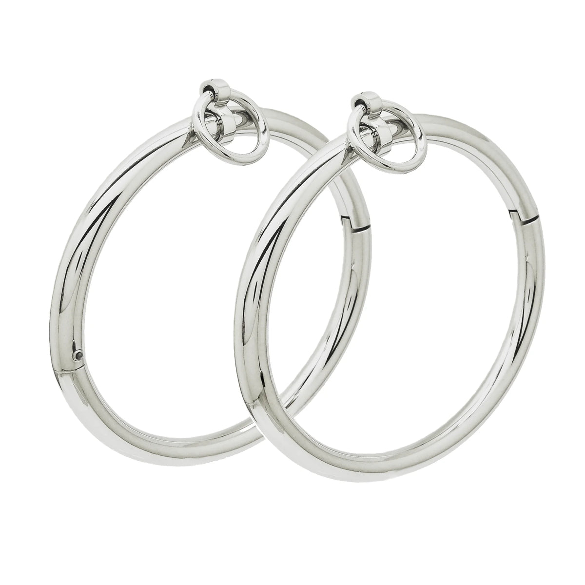 Polished Locking Cuff Bangle with Removable O-Ring – view 10