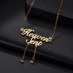 Personalized 2-Layer Waist Chain with Name and Zircon – view 5