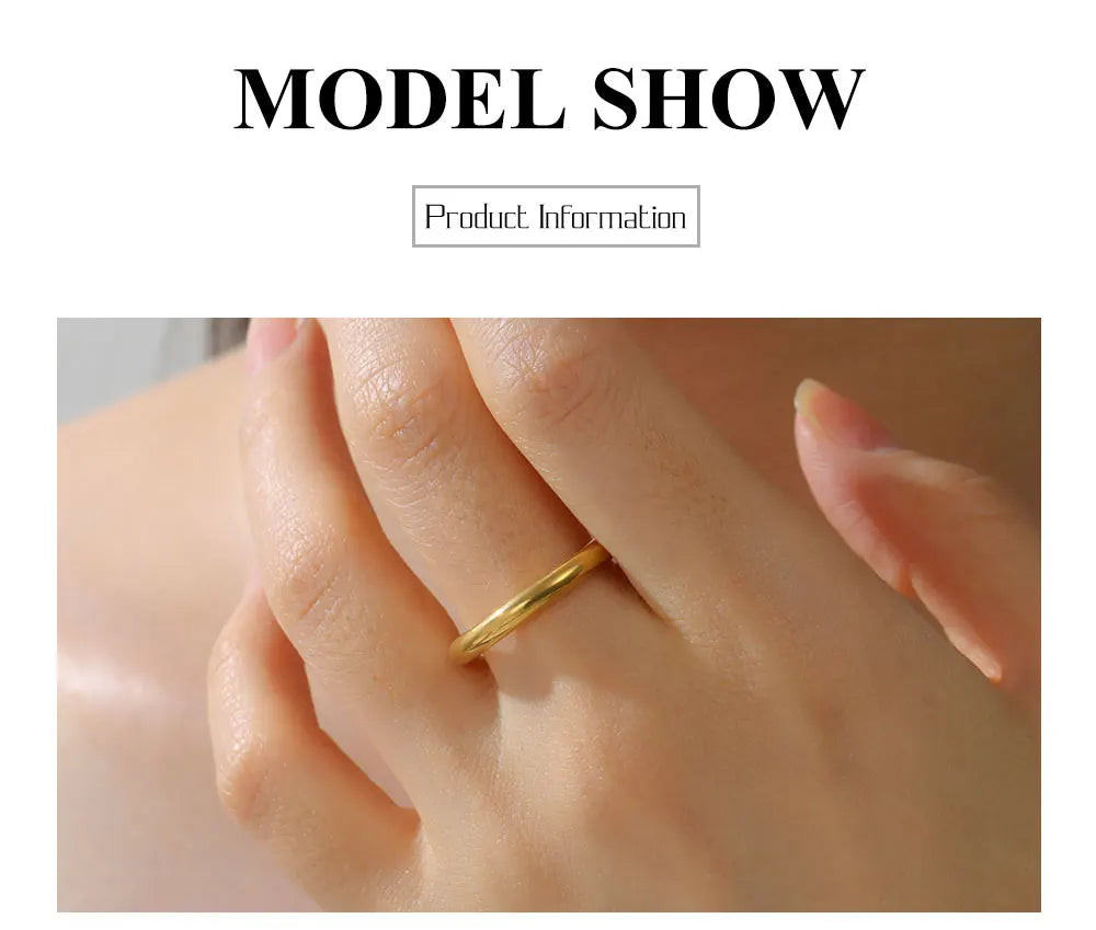 Minimalist O Ring – Gold or Silver Stainless Steel – view 8