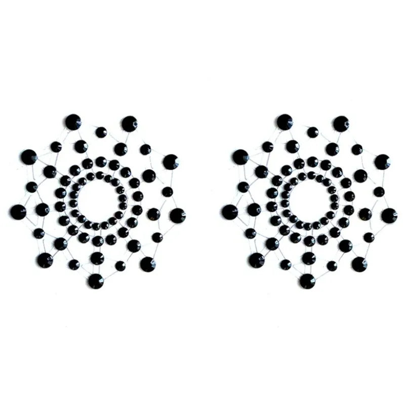 Rhinestone Pasties with Clear Adhesive – 1 or 2 Pairs – view 12