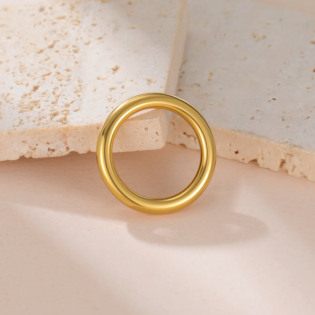 Minimalist O Ring – Gold or Silver Stainless Steel – view 5