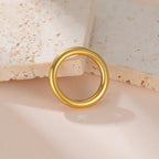 Minimalist O Ring – Gold or Silver Stainless Steel – view 5