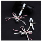 Pearl Bow Nipple Clamps with Small Bell – view 12