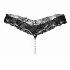 Lace Pearl Panties – Low-Rise with Pearl Strand – view 1