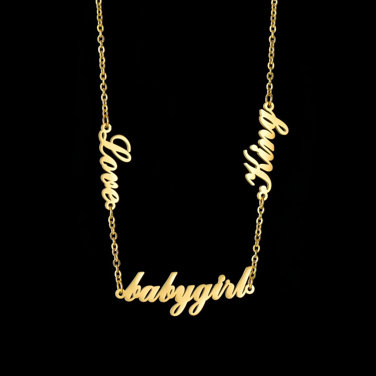 Personalized 2-Layer Waist Chain with Name and Zircon – view 18
